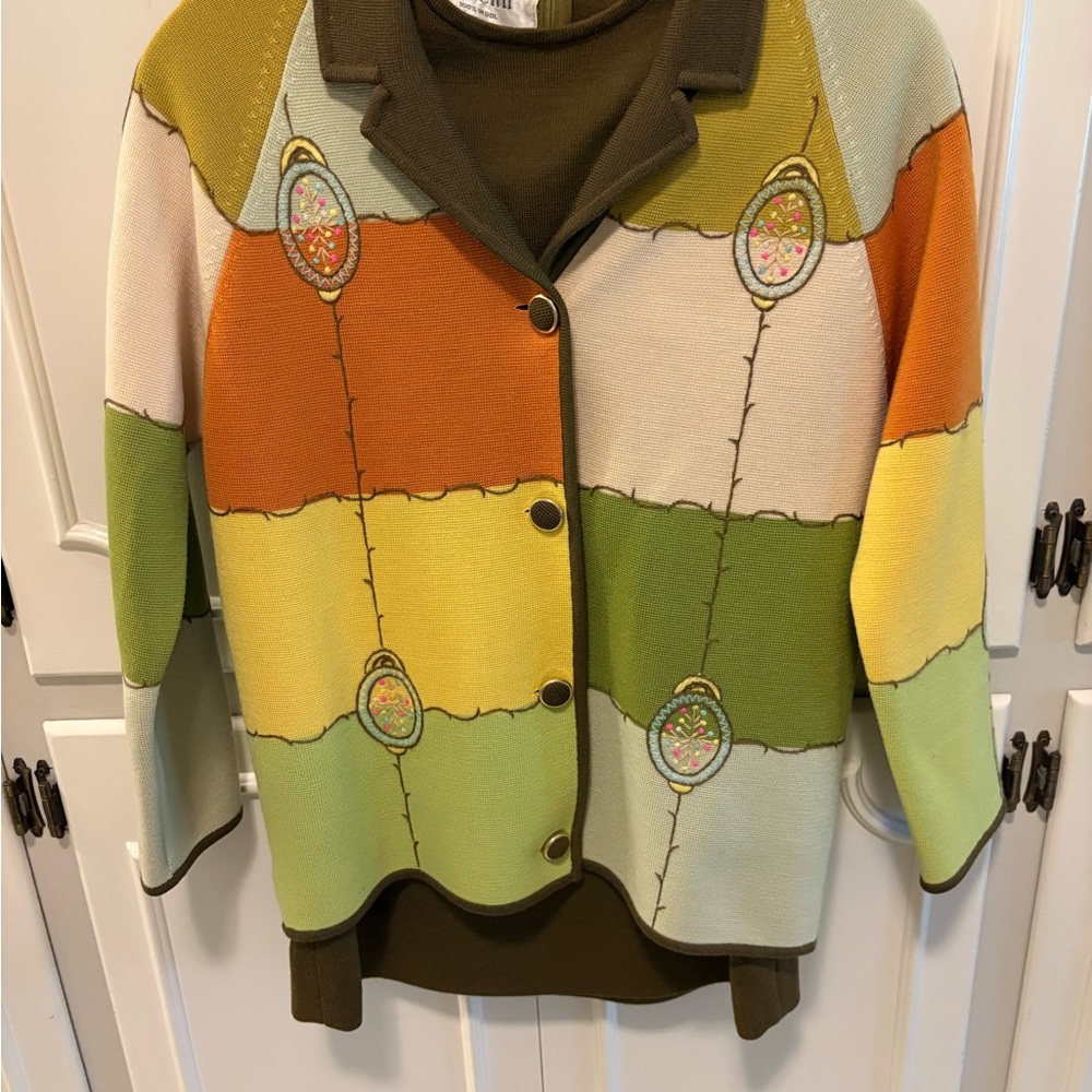 Vintage Puccini wool 3 pc skirt set